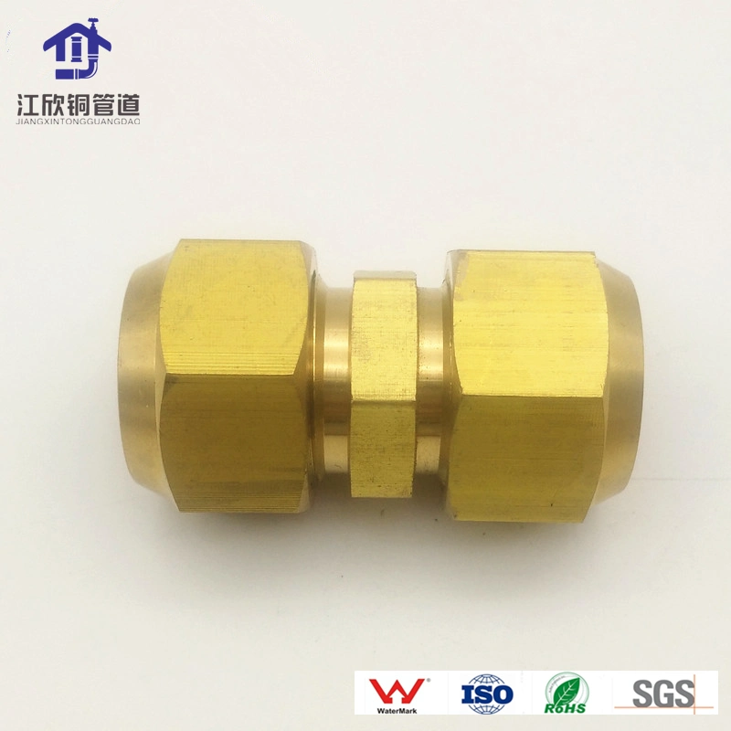 Brass Nut Forged Flared Refrigerant Pipe Fitting Air Conditioner Part