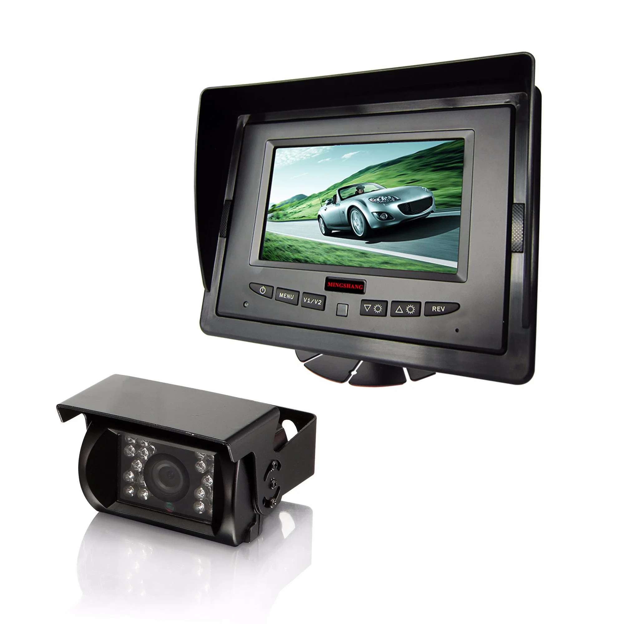 Alquiler de cámara de visión trasera con monitor LCD digital de 5pulg.