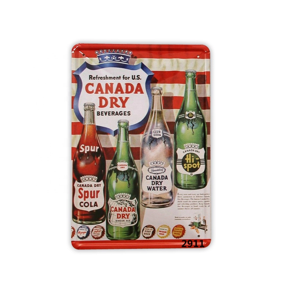 Venda por grosso de alumínio preço de fábrica Tin Assinar engraçado para garagem Pesca Florida Vintage decorativos alimentar engraçado presente de promoção de placa de metal