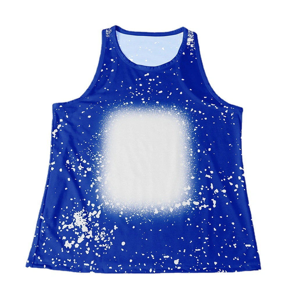 Custom Print Oversized Boys Unisex Tank Tops Cotton Polyester Sublimation Tank Top