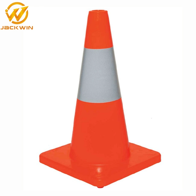 30cm / 45 cm / 70 cm / 90cm Orange réfléchissante une pièce en PVC trafic cône