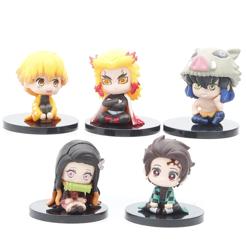 Venta al por mayor de figuras de acción de Anime Demon Slayer de 5 cm Kamado Tanjirou, modelos de PVC