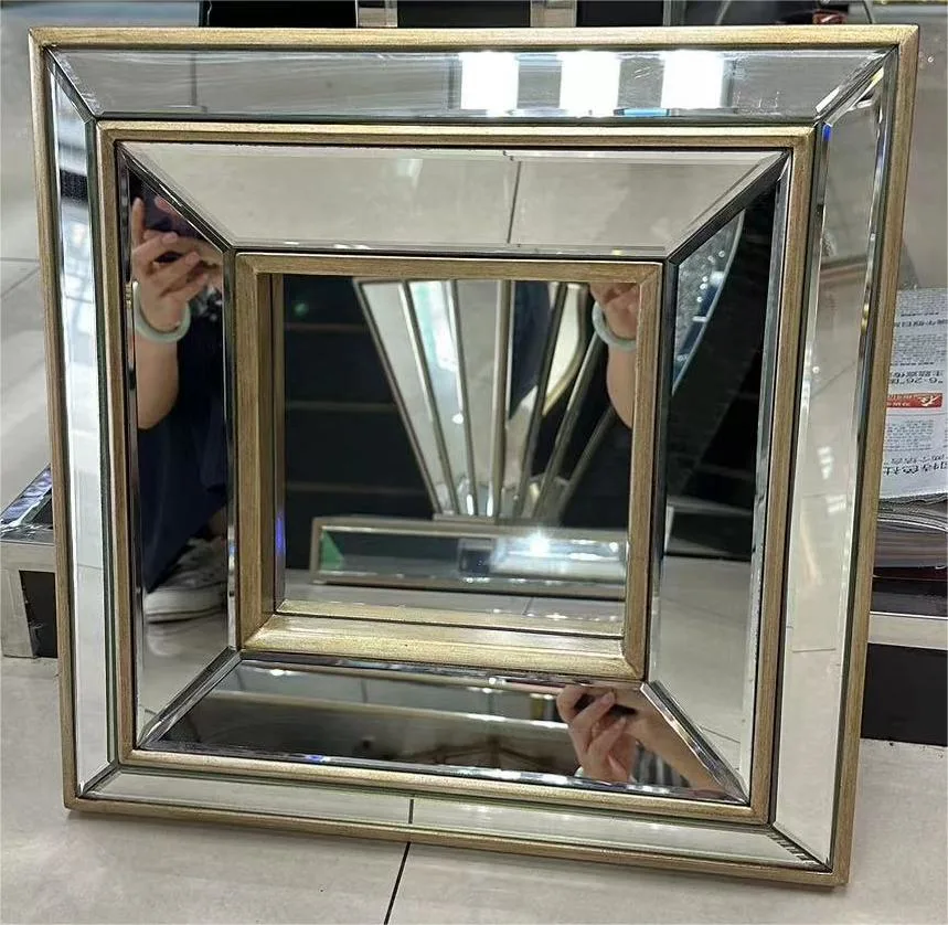 Cadre en pu avec miroir pour la salle à manger de la maison salle de séjour Décoration