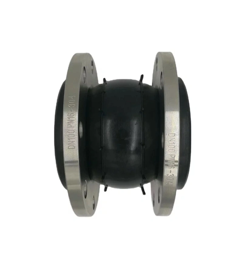 EPDM/NBR Single Ball Flexible Rubber Joint with Flange