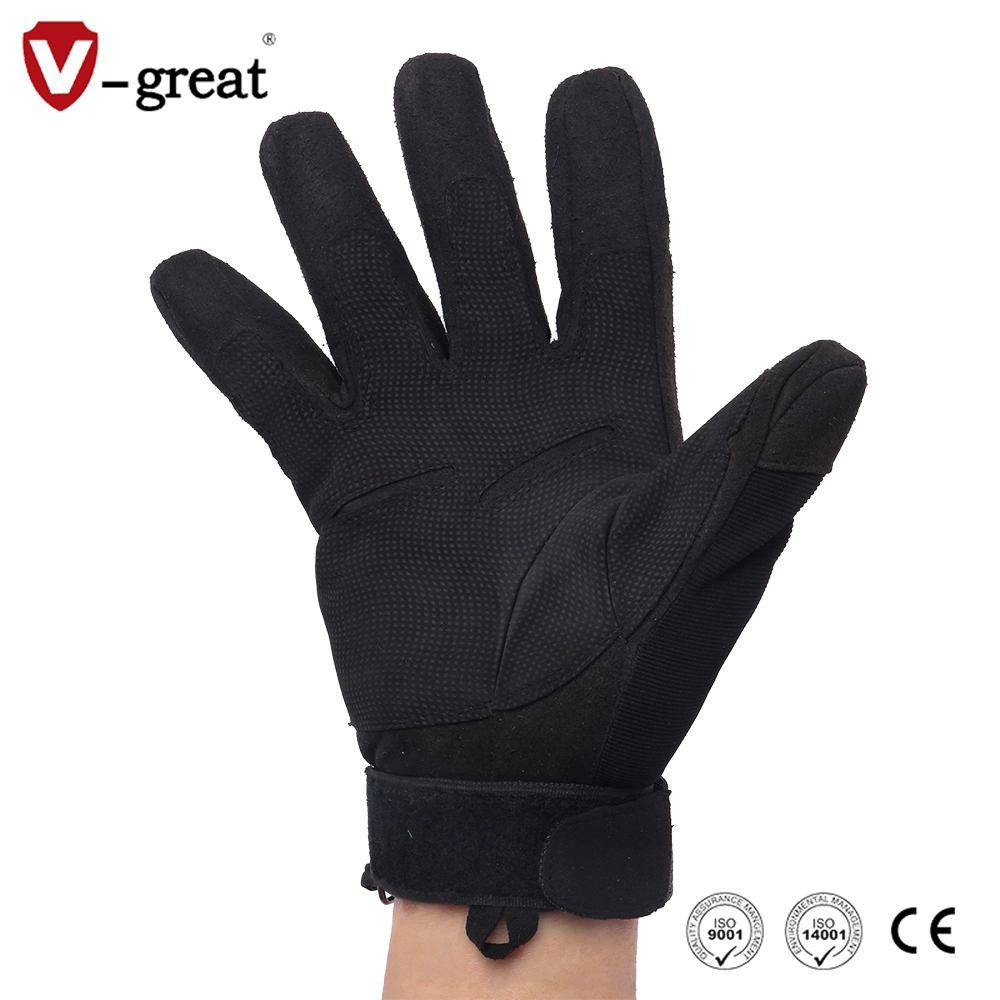 Wholesale/Supplier Custom Black/Khaki/Army Green Colors Protective Full-Finger Tactical Gloves