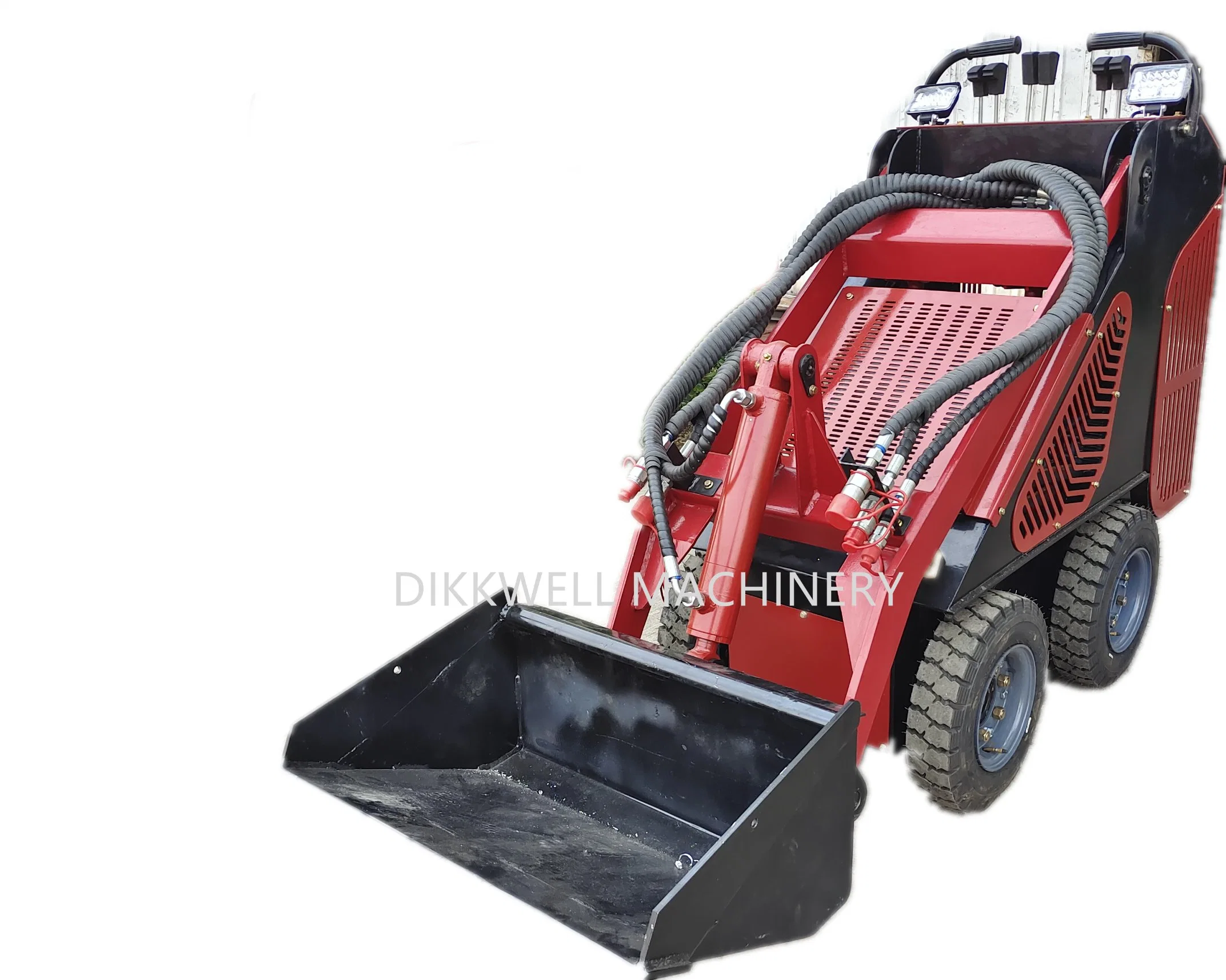 New 25HP New Arrival Cheap Front End Small Walk Behind Loader with Diesel Engine Mini Skid Steer Loader