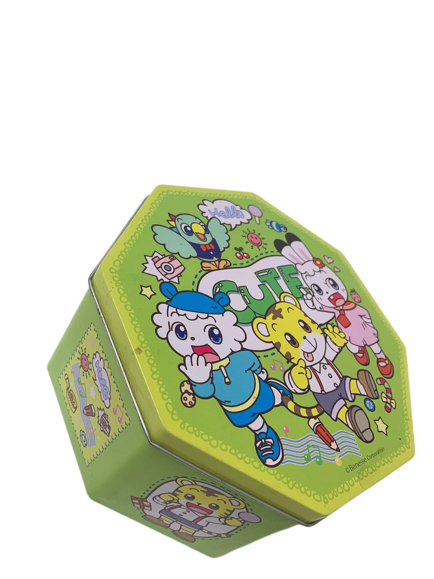 Factory Price Octagon Shape Toy Tin Playing Cards Tin Box Metal Tin for Poker Small Poker Tin Box Playing Cards Tin Box Game Packaging Tin Box