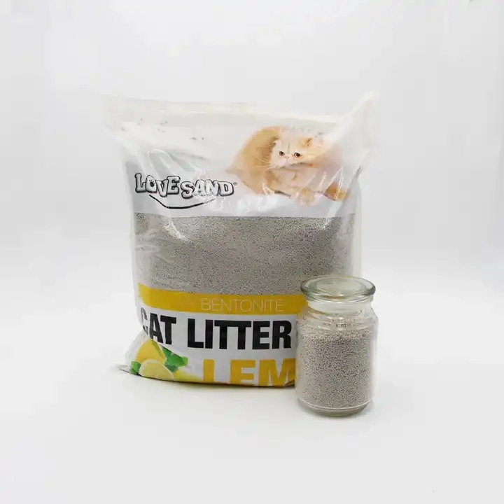 Popular Organic Cat Toilet Cleaning Sand Natural Clay Soluble Bentonite Cat Litter