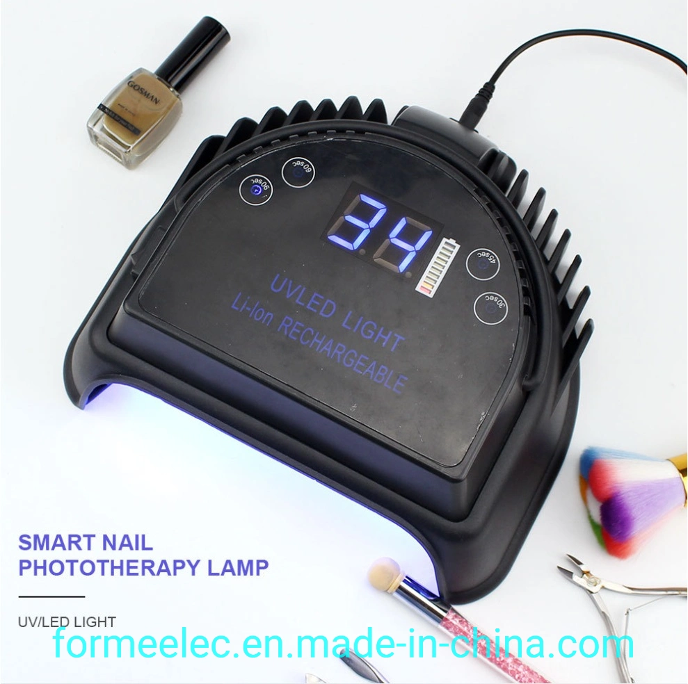 Pilas recargables LED UV LED Lámpara UV Uñas sensor inteligente de la luz de la uña Uvled