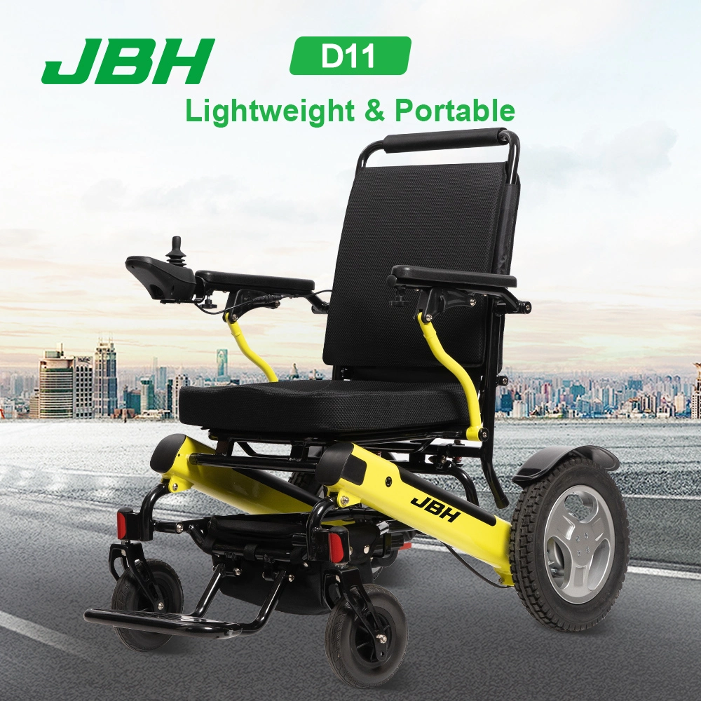 Jbh Factory Price Aluminum Alloy Lightweight D11 Electric Wheelchair with Lithium Battery