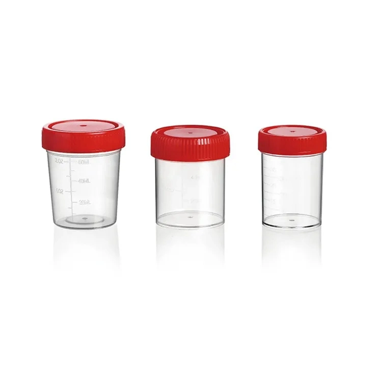 Medizinische Untersuchung Einweg 40ml PVC Urin Test Container Cup