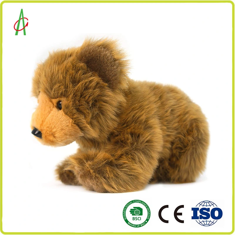 Soft mignon peluche réaliste Brown Valentine Baby Teddy ours en peluche