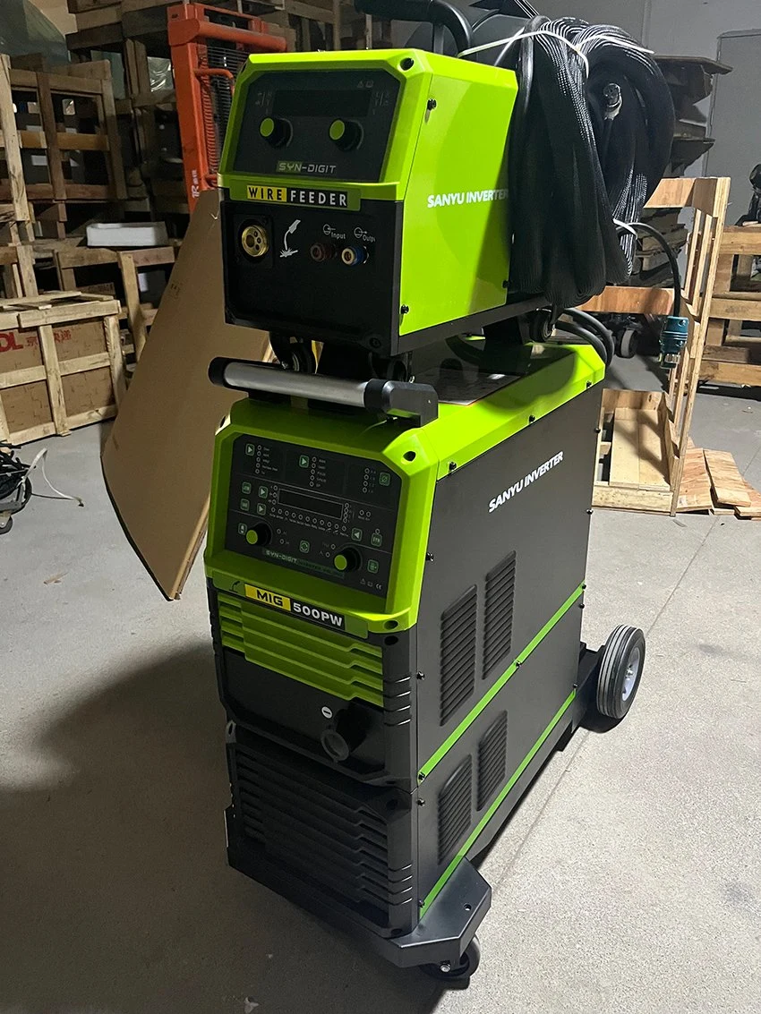 Máquina de soldadura MIG Sanyu Pulso Inverter Welder Arc Wrlders 500A