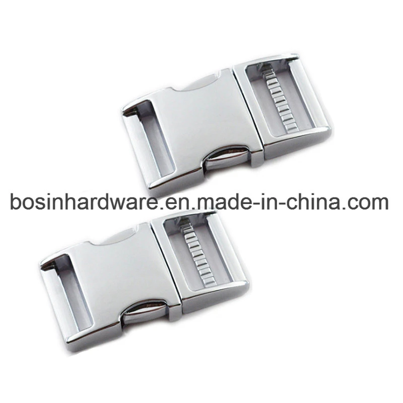 15mm Silver Aluminum Side Release Buckle