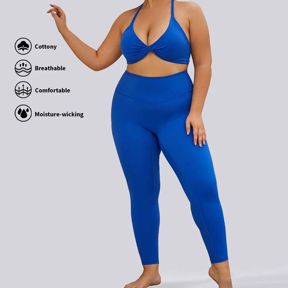 Tamanho mais conjuntos de ioga 3XL Perneiras Treino Treino definir as mulheres Gymwear Plus Size Vestuário Fitness Desgaste de ioga