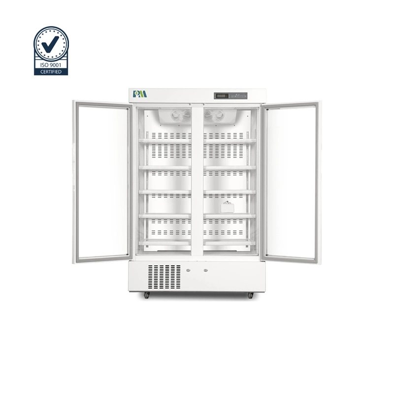 Biomedical Pharmacy Vaccine Refrigerator Drug Fridges 1006 Liters Double Glass Door