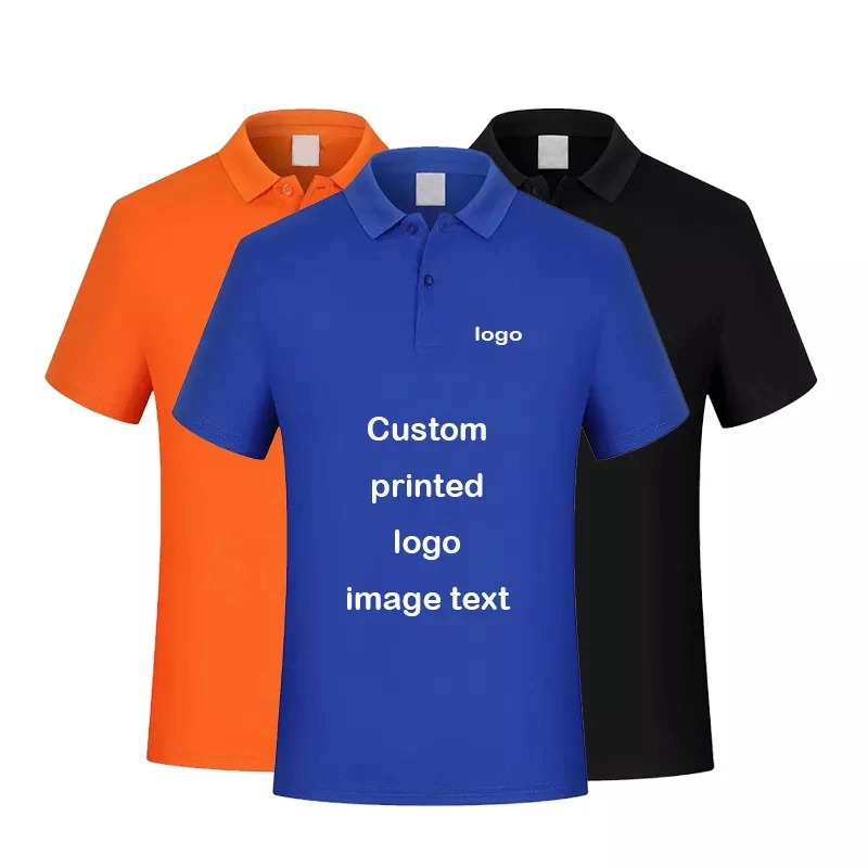 Men's Clothing Embroidery Logo Plain Blank Polo Shirts