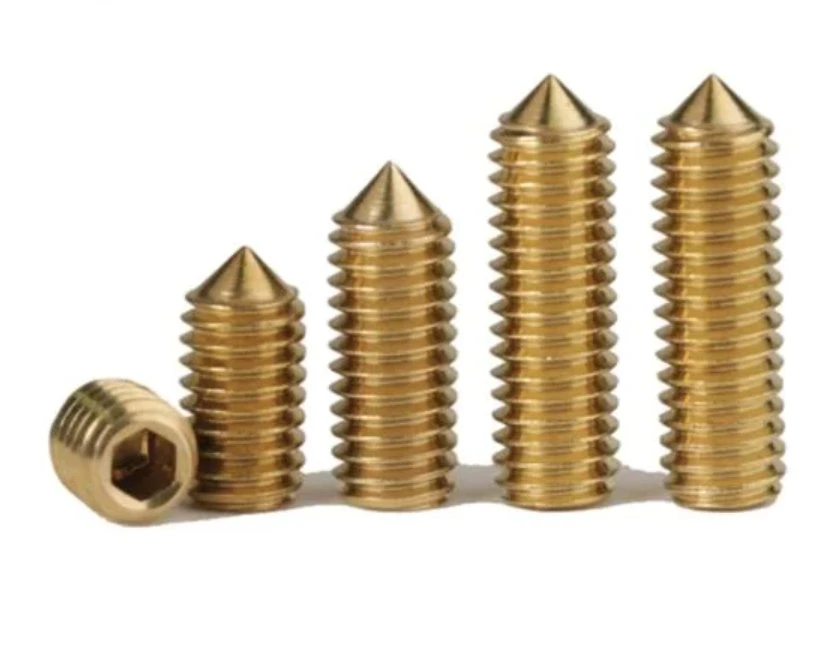 Brass Slotted Set Screw DIN 914