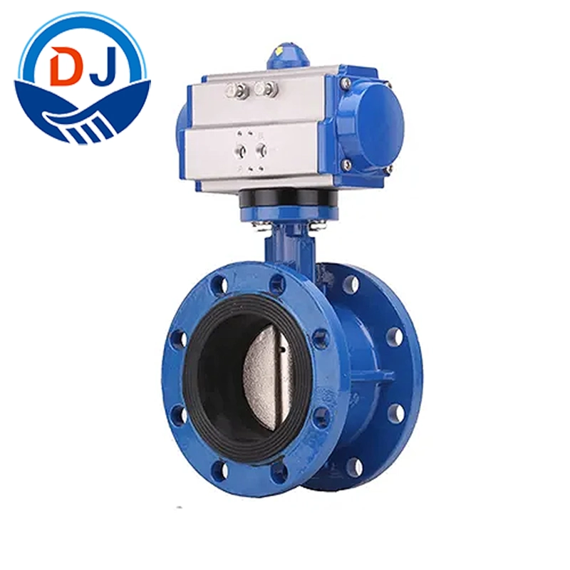 D641X-10/16c Wcb Soft Sealed Flange Type Butterfly Valve with Pneumatic Actuator