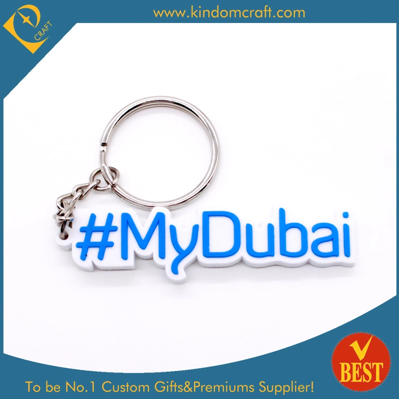 China Wholesale Promotion Dubai Rubber PVC Key Chain with High Quality