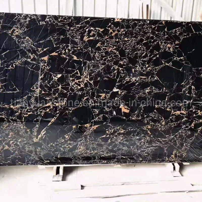 Afganistan Golden Portoro Marble mármore negro para andar de Banho e Cozinha