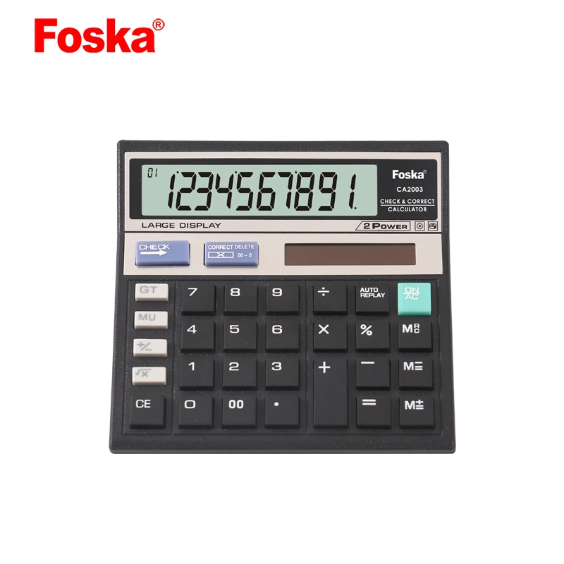 Foska Calculadora 10 Digit Solar Power and Battery Office Calculator