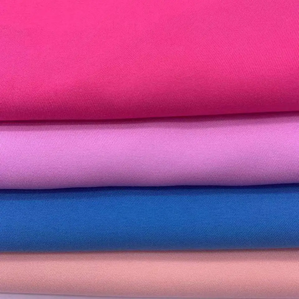 100% Polyester Breathable Peach Skin Fabric Plain Dyed Customized Printing Peach Skin Fabric for Garment/Home Textiles