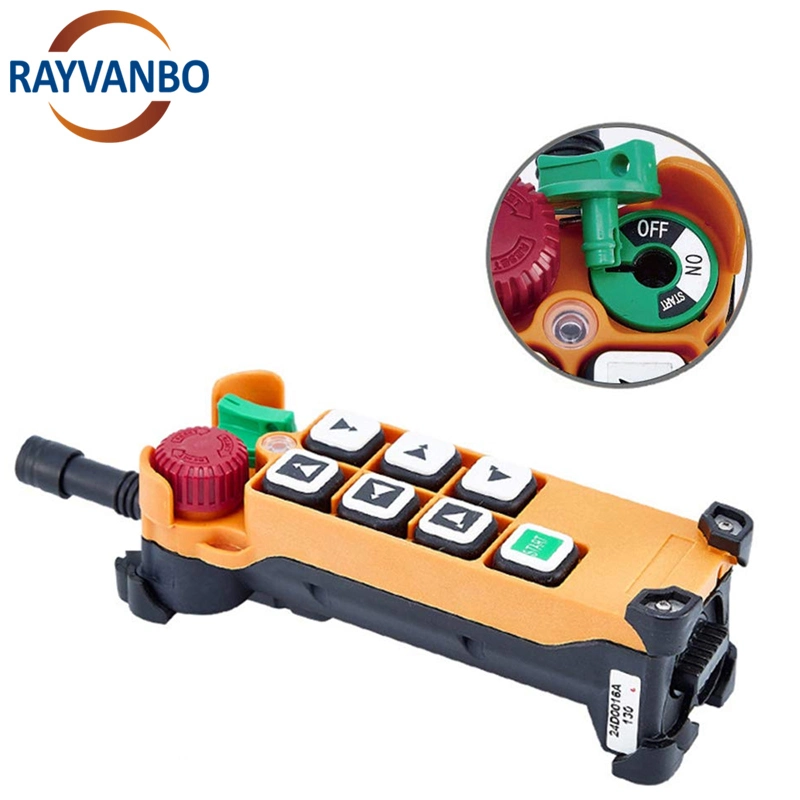 F24-6D Double Speed Buttons Remote Control Industrial with Cables Wireless Remote Control for Electric Hoist