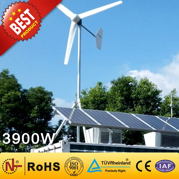 High quality/High cost performance  Wind Power CE Approached Hybrid Wind Solar Generator (3900W) Wind Turbine System Small Wind Energy System Home Wind System