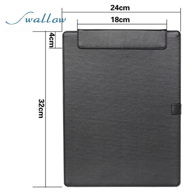 Waterproof Book Leather Menu Covers Used for Hotel/Bar/Restaurant A4 Bill Folder