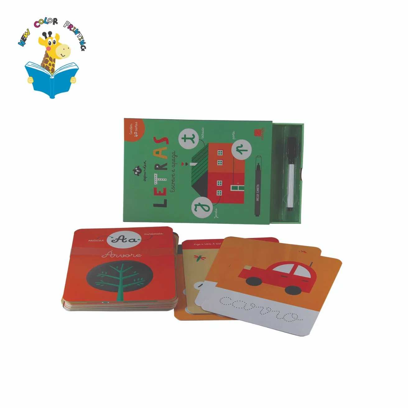 OEM Custom Kids Playing Cards jeu carte enfant mémoire flash Carte