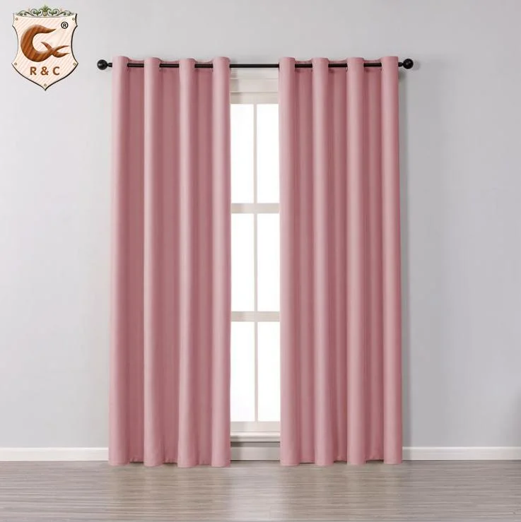 Sample Customization High quality/High cost performance  100% Polyester Curtain Fabric Living Room Blackout Curtains
