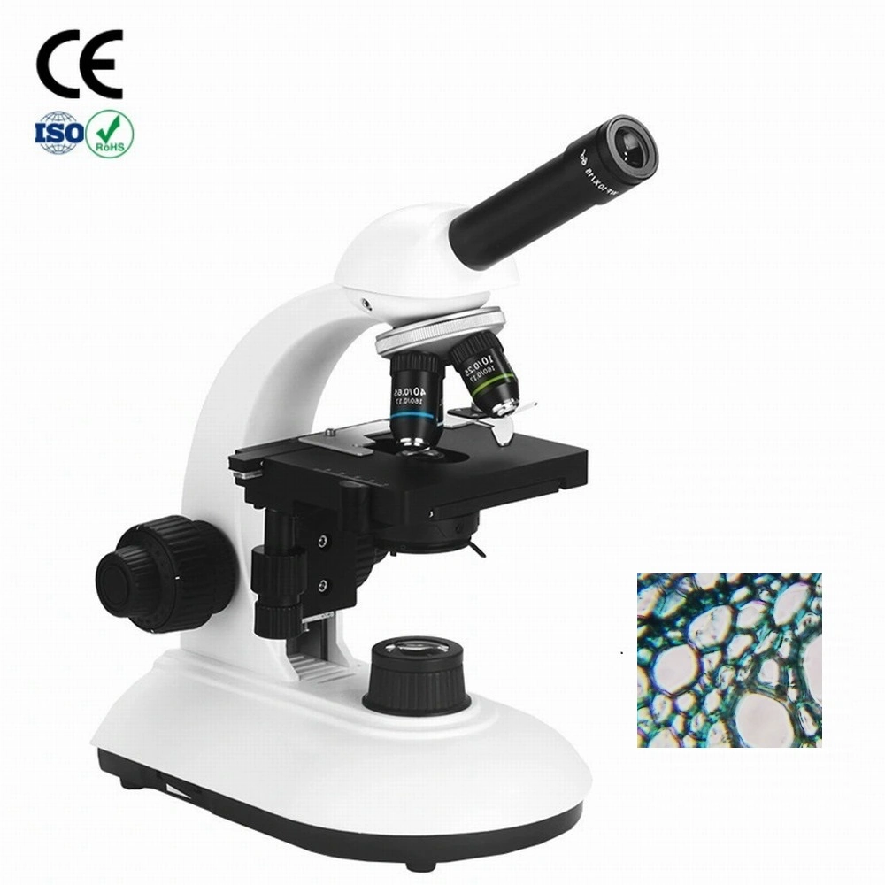 1000X Monocular Biological Student Microscope Lab Binocular Power Bank Supply Support