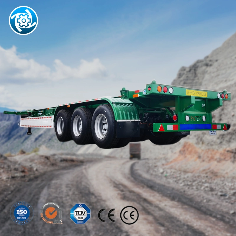 Hydraulic Semi Trailer Adjustable Height and Tilt Angle for Easy Loading/Unloading of Cargo