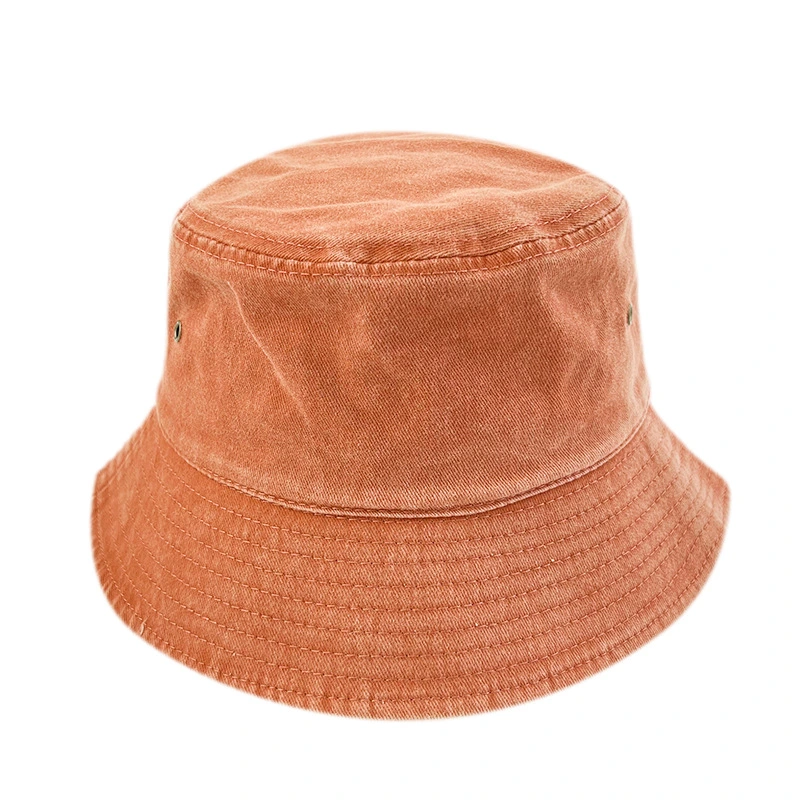 Casquette style rétro délavé OEM en coton avec carreaux Tissu pour la pêche estivale et protection contre le soleil