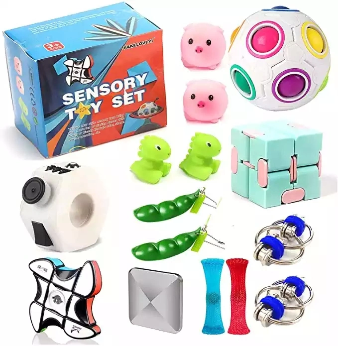 Idée cadeau Pack de marbre et de maillage de Fidget Squeeze Ball nouveauté pour les enfants de la nouveauté des jouets pour l'ensemble cadeau promotionnel