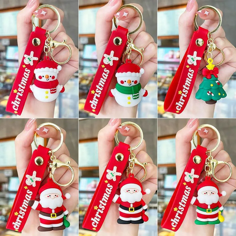 Christmas Keychain Pendant Cartoon Cute Creative Car Key Pendant Bag Pendant Small Gift
