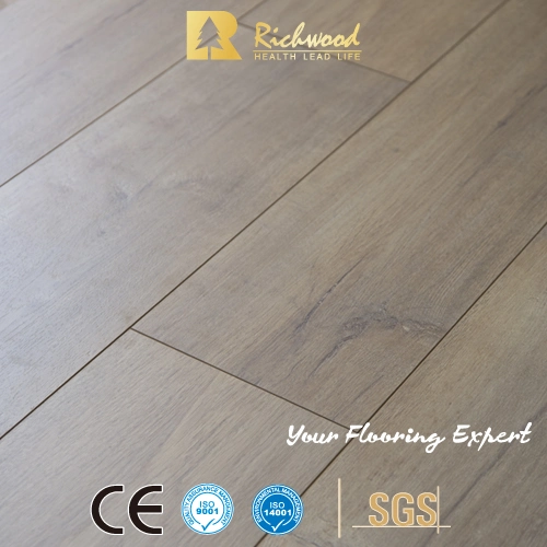10% de descuento en suelo laminado de madera de parquet laminado de vinilo de ingeniería HDF de papel importado de alta definición