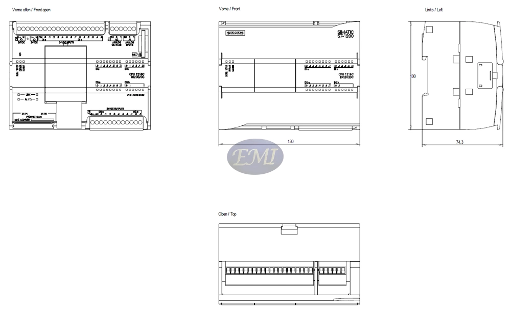 6es7215-1AG40-0xb0 memoria de programas/datos 125 Kb 2 puertos Profinet