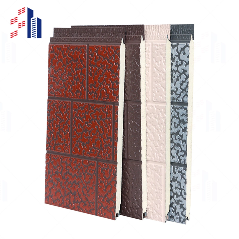 Waterproof Exterior Composite Hollow Cladding Outdoor PU Sandwich Wall Panel