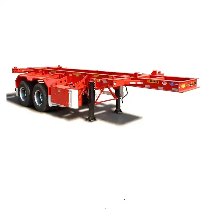 New Design Extendable Sliding Mobile 2/3 Axle 20/40/45 FT Container Skeleton Semi-Trailer