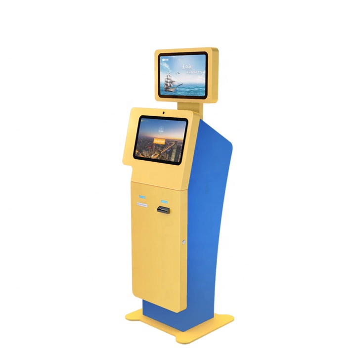 Self Service Hotel Check in Kiosk Room Card Dispenser Terminal with Fingerprint