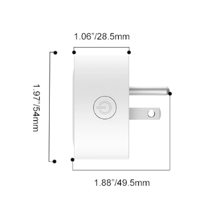 US EU Standard Wireless Smart Plug 10/16A Tuya Smart Power Socket-Stecker arbeiten mit Google Alexa