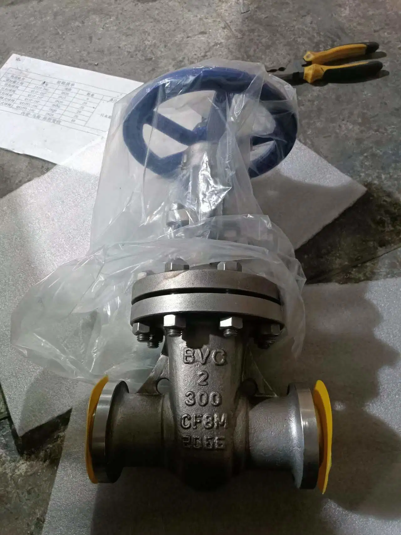 Cast Stainless Steel Gate Valve A351 CF8m SS316 300lb with Bolted Bonnet Design