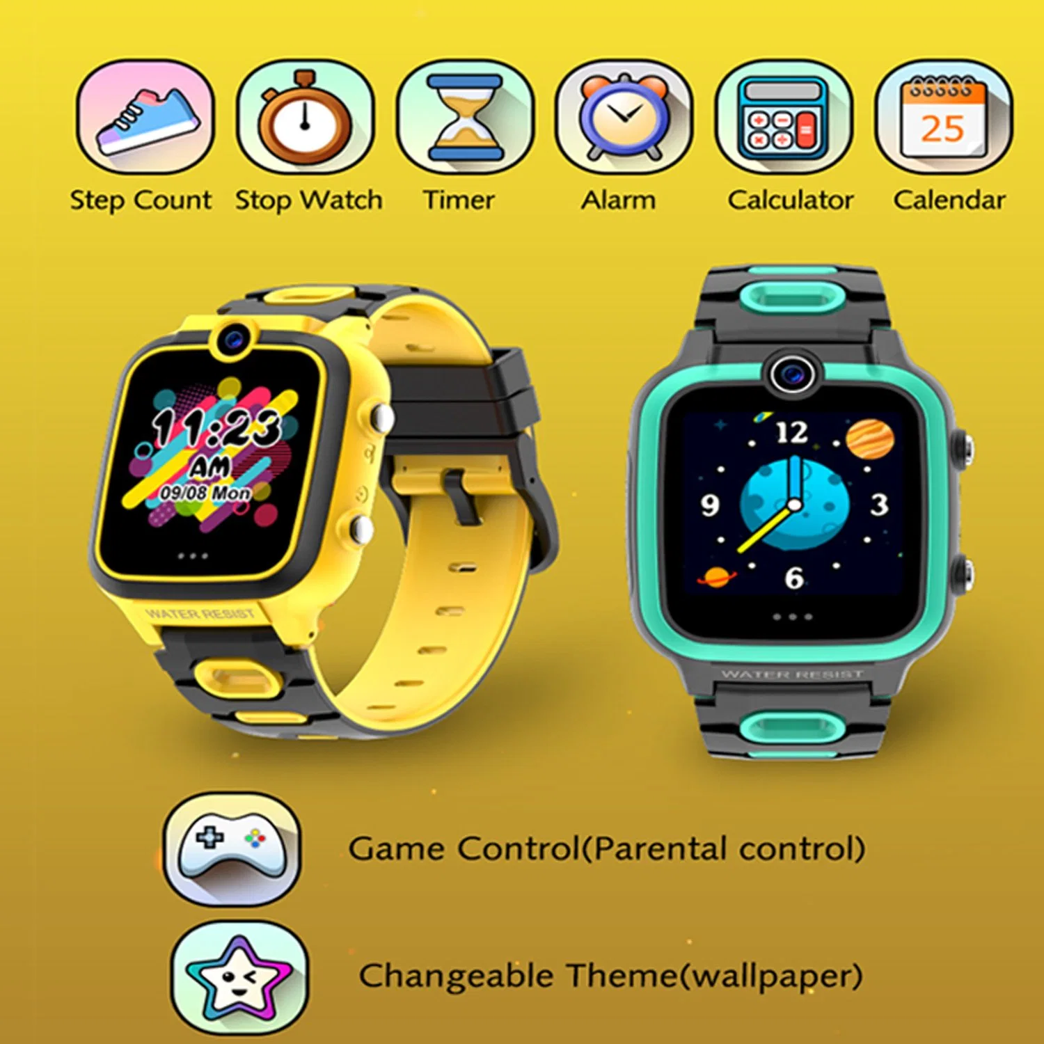 Rendimiento de alta calidad/alto costo pantalla táctil Mayorista/Proveedors niños Smart Watch con 7 Puzzle Juegos Cámara doble