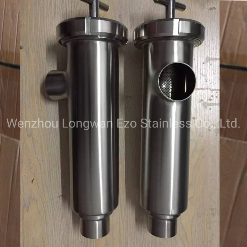 Stainless Steel Hygienic Purifying L Type Side Entry Filter Strainer for Water