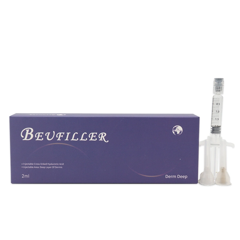 Top Suppliers China Bdde Cross-Linked Injectable Deep Lines Hyaluronic Acid Dermal Filler for Nose Cheek Chin Wrinkles Lips