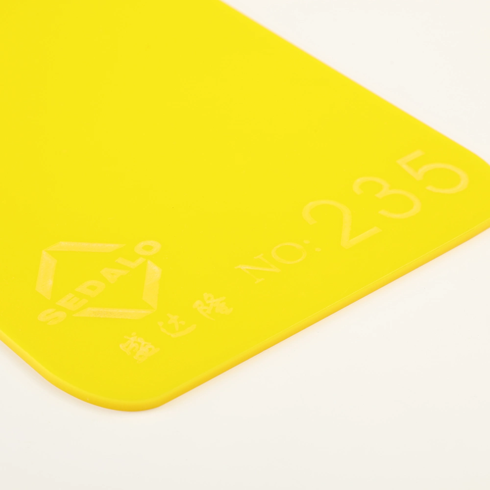 Translucent Solid Color Acrylic Sheet Yellow Color Acrylic Panel 235