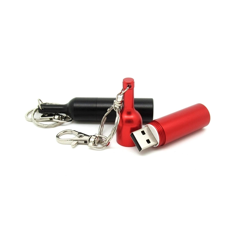 Precio al por mayor de la fábrica de botellas de vino de la unidad flash USB Pendrive