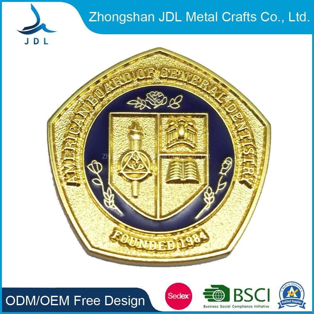 Free Sample Custom Cheap Metal Printed Badges Epoxy Hard Enamel Pin Souvenir Emblem Car Badge Lapel Pins (302)